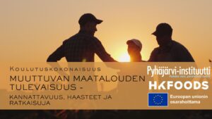 ihmisiä pellolla koulutusmainos